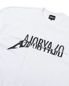 AJOBYAJO Tri Logo Mixed T-Shirt White