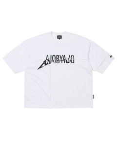 AJOBYAJO Tri Logo Mixed T-Shirt White