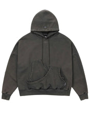 Load image into Gallery viewer, AJOBYAJO Curve Pocket Washed Hoodie Charcoal
