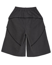 将图片加载到图库查看器，FLARE UP Asymmetrical Bermuda Shorts Charcoal
