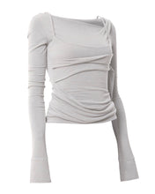 将图片加载到图库查看器，FLARE UP Layered Bustier Long Sleeve Cloud White
