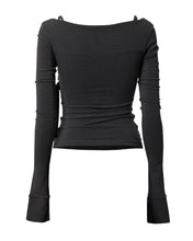 将图片加载到图库查看器，FLARE UP Layered Bustier Long Sleeve Black
