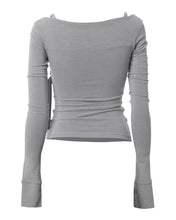 将图片加载到图库查看器，FLARE UP Layered Bustier Long Sleeve Grey
