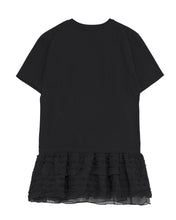 将图片加载到图库查看器，FLARE UP Layered Frill T-Shirt Black
