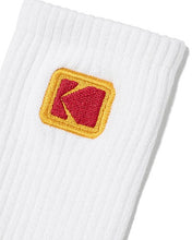 将图片加载到图库查看器，Kodak ColorPlus Mini Logo Crew Socks White
