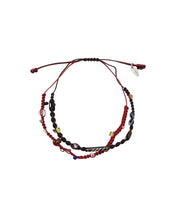 Load image into Gallery viewer, AJOBYAJO Wabisabi Knot Layered Bracelet Red
