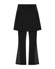 Load image into Gallery viewer, OJOS Pleated Jersey Skirt Pants Black
