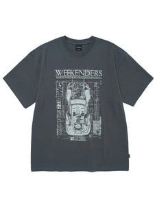 WKNDRS Blueprint T-Shirt Charcoal