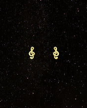 Load image into Gallery viewer, OOO Treble SS Earrings Gold
