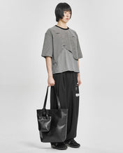 Load image into Gallery viewer, AJOBYAJO Vegan Leather Dual Tote Bag Black
