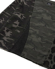 Load image into Gallery viewer, AJOBYAJO Camouflage Leopard Mixed Sweatshirt Charcoal
