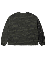 Load image into Gallery viewer, AJOBYAJO Camouflage Leopard Mixed Sweatshirt Charcoal
