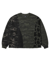 Load image into Gallery viewer, AJOBYAJO Camouflage Leopard Mixed Sweatshirt Charcoal
