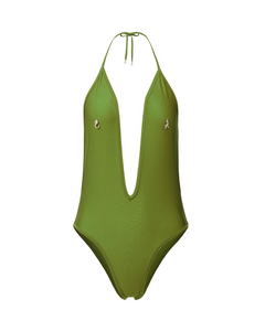 METALBELLY One Metal Love Swimsuit Green