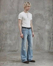 将图片加载到图库查看器，Adlielos Ribbed T-Shirt White
