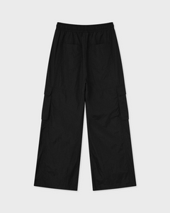 Fallett Parachute Cargo Banding Pants Black