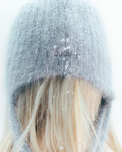 Load image into Gallery viewer, OJOS Double Strap Angora Beanie Grey
