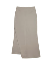 Load image into Gallery viewer, OJOS Asymmetric Mermaid Jersey Skirt Beige
