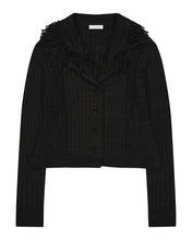 Load image into Gallery viewer, OJOS Tassel Collar Knit Cardigan Black
