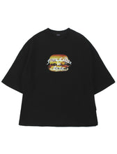 Load image into Gallery viewer, Tee Library Burger T-shirt Black
