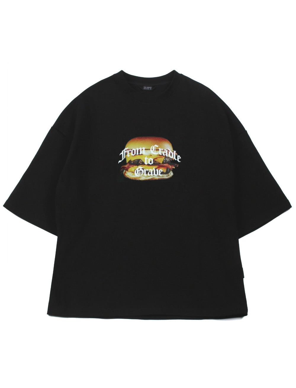 Tee Library Burger T-shirt Black