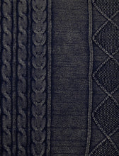 Load image into Gallery viewer, AJOBYAJO Cable Washed Cardigan Navy

