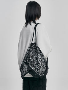 AJOBYAJO Bandana Drawsting Bag Black