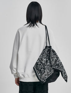 AJOBYAJO Bandana Drawsting Bag Black
