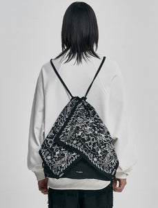 AJOBYAJO Bandana Drawsting Bag Black