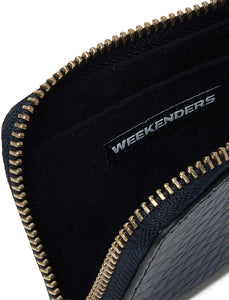 WKNDRS Croc Card Wallet Navy