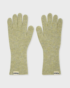 Fallett Fingerhole Knit Gloves Green