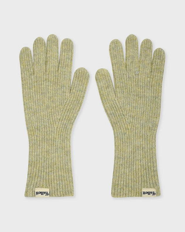 Fallett Fingerhole Knit Gloves Green