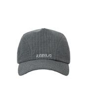 Load image into Gallery viewer, AJOBYAJO Striped Wool Blend Cap Grey

