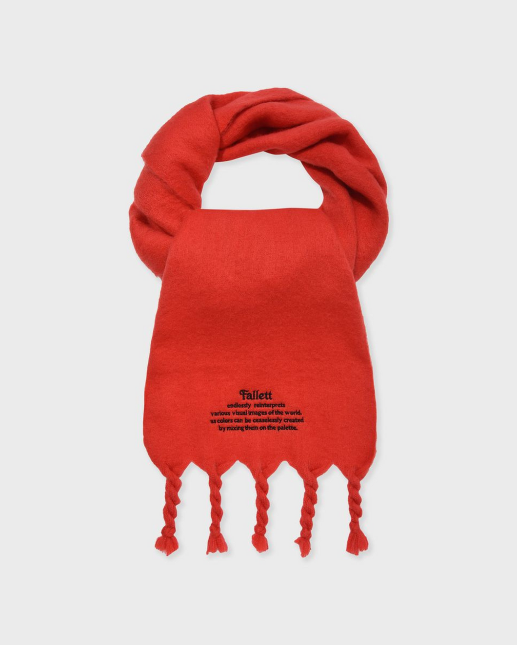 Fallett Story Logo Long Muffler Red
