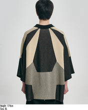 Load image into Gallery viewer, AJOBYAJO Paneled Two-Tone Polo Shirt Beige
