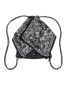 AJOBYAJO Bandana Drawsting Bag Black