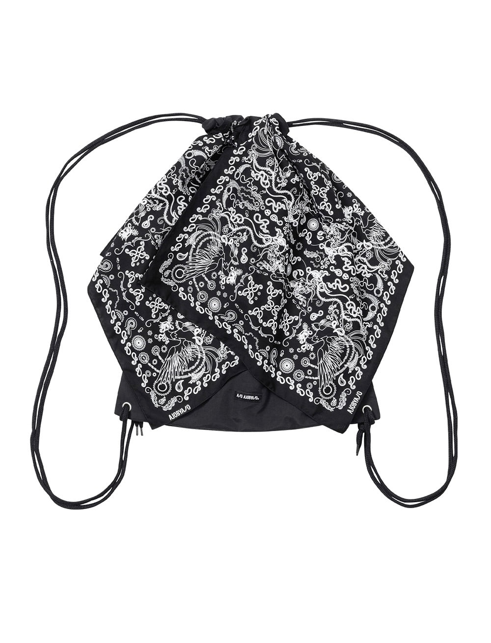 AJOBYAJO Bandana Drawsting Bag Black