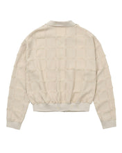 Load image into Gallery viewer, AJOBYAJO Fringe Check Cardigan Cream
