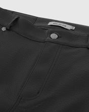 Load image into Gallery viewer, Adlielos Obsidian Synthetic Leather Flare Pants Black
