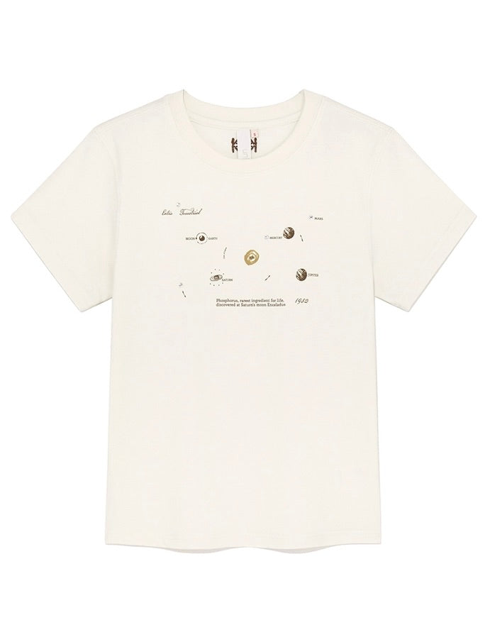 Kijun Planet T-Shirt Off White
