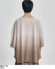 Load image into Gallery viewer, AJOBYAJO Gradation Washed T-shirt Brown
