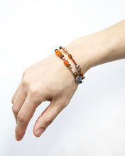 Load image into Gallery viewer, AJOBYAJO Brown Light Beads Layered Bracelet
