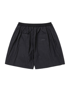 AJOBYAJO Tulip Nylon Wide Shorts Black