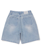 Load image into Gallery viewer, Bitter Cells Rachel Pearl Denim Shorts Light Blue
