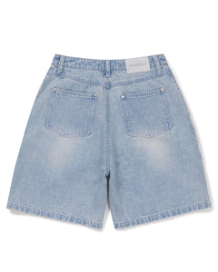 Bitter Cells Rachel Pearl Denim Shorts Light Blue