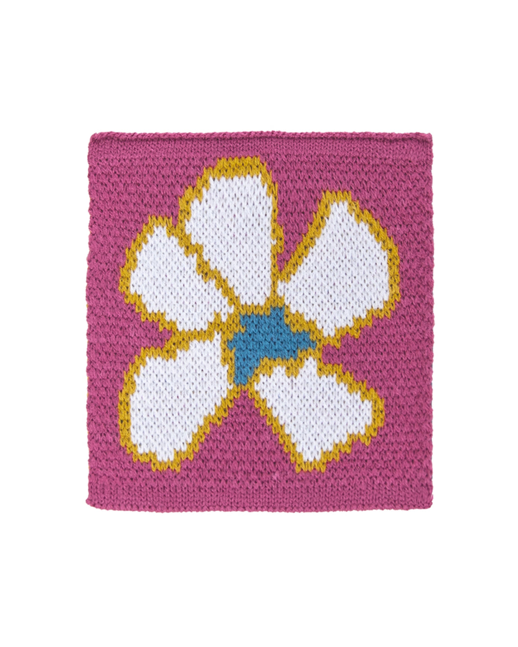 UNALLOYED Flower Knit Coaster Pink