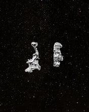 Load image into Gallery viewer, OOO Nugget Earrings Silver
