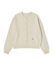 Load image into Gallery viewer, Beyond Closet New Classic Cable Detail Wool Blended Cardigan Ivory
