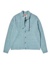 Load image into Gallery viewer, N. Archive Tie Detail Vintage Medal Knit Cardigan Ash Blue

