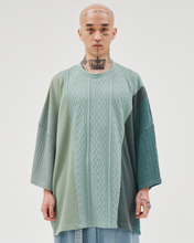 Load image into Gallery viewer, AJOBYAJO Knit Mixed Wide Top Mint
